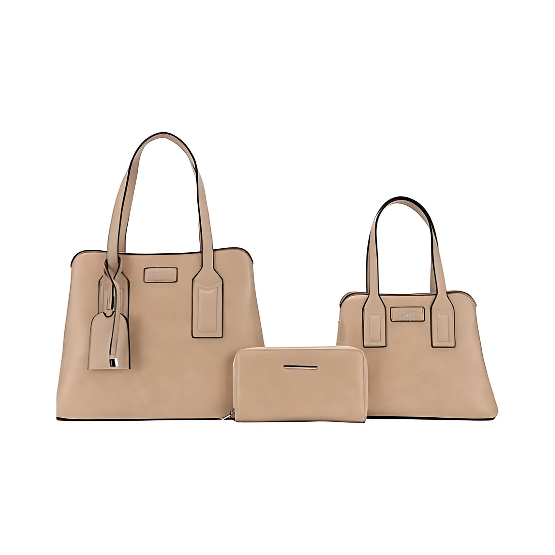 3-1 Handbags Set S2568 Beige