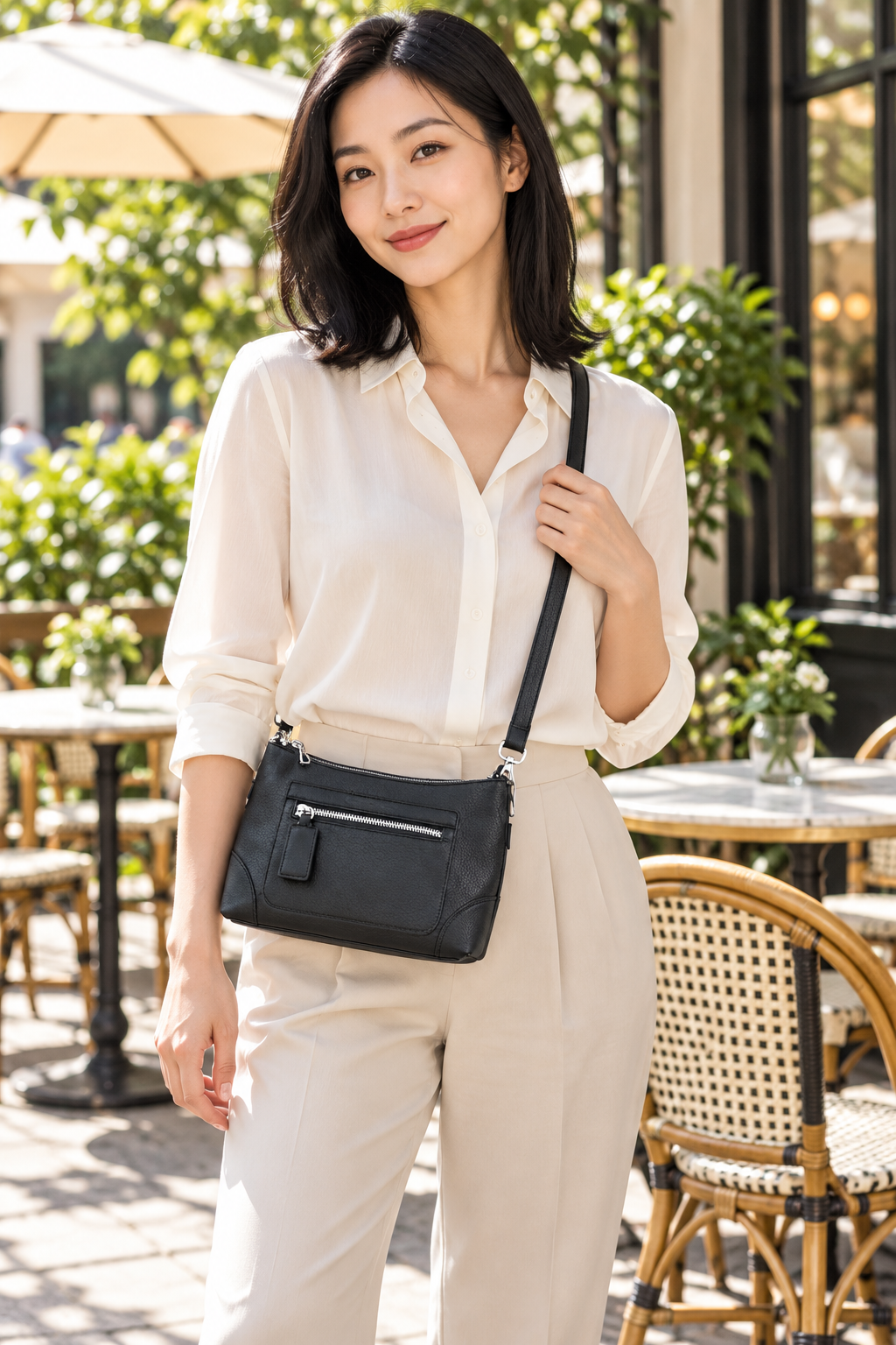 Crossbody C2479 model lifestyle photograph