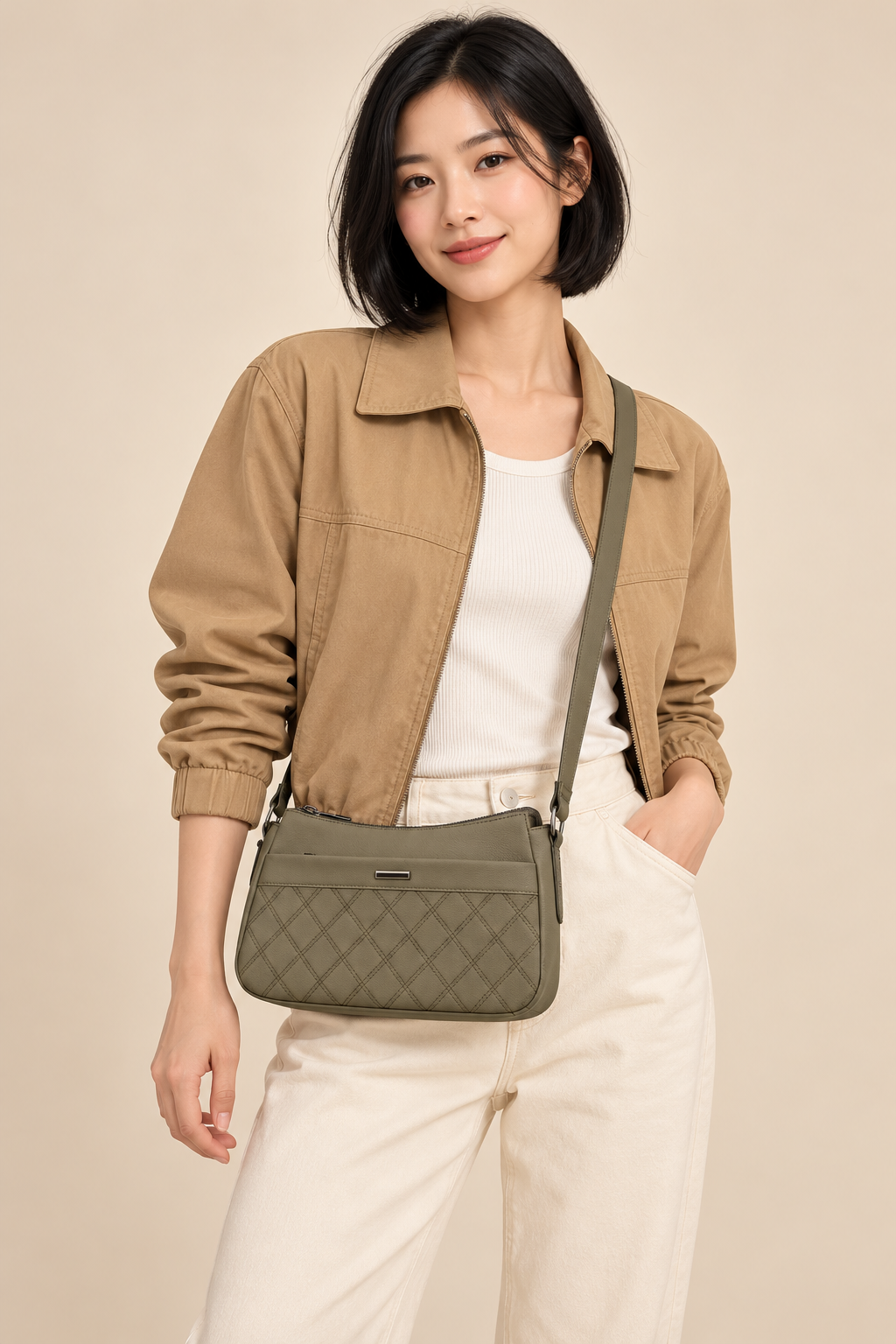Crossbody C2590 model lifestyle photograph