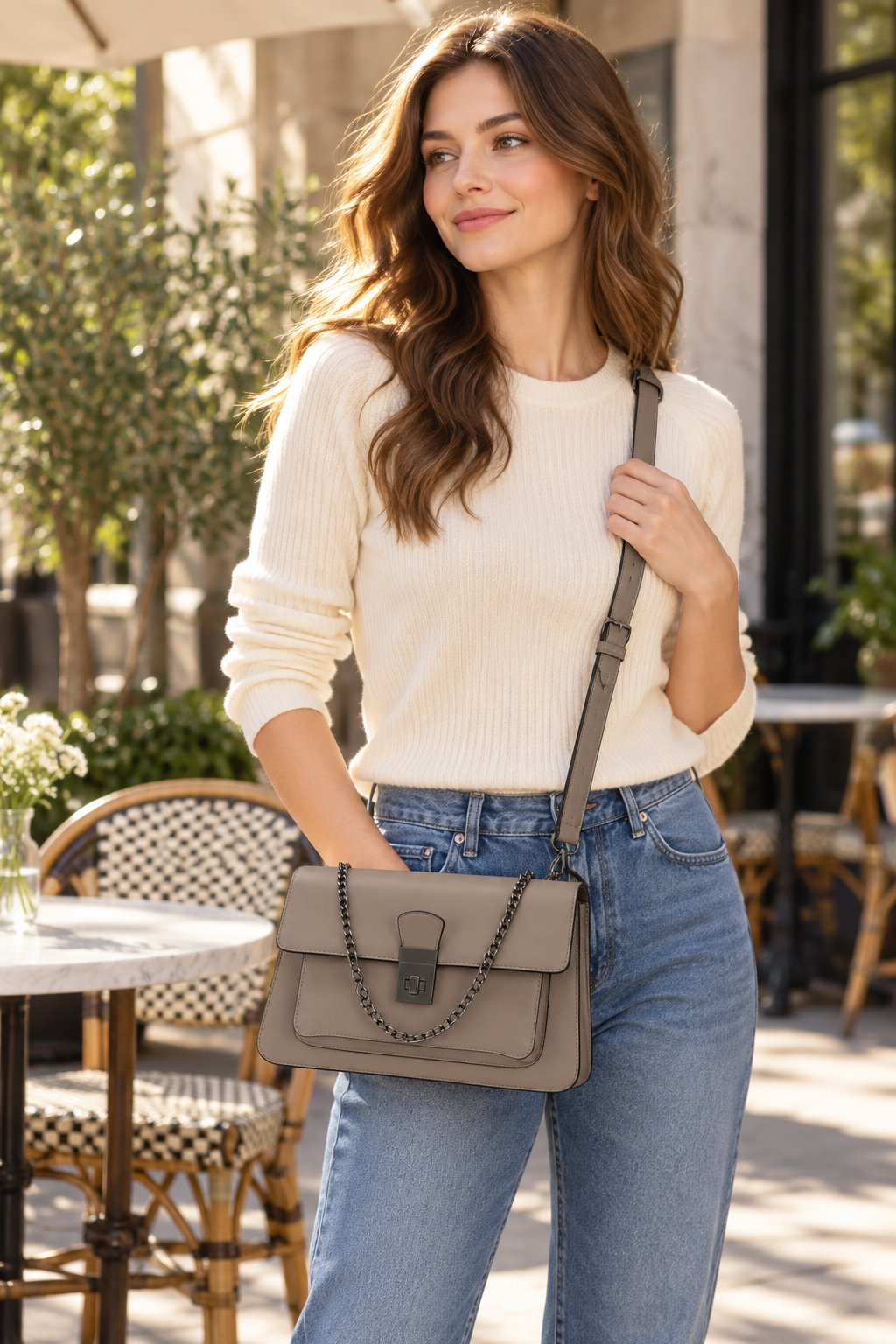 Crossbody C2599 model lifestyle photograph