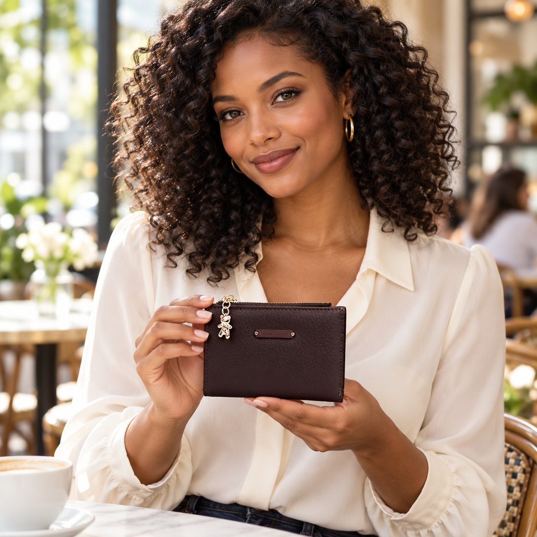 Wallet W2433 model lifestyle photograph