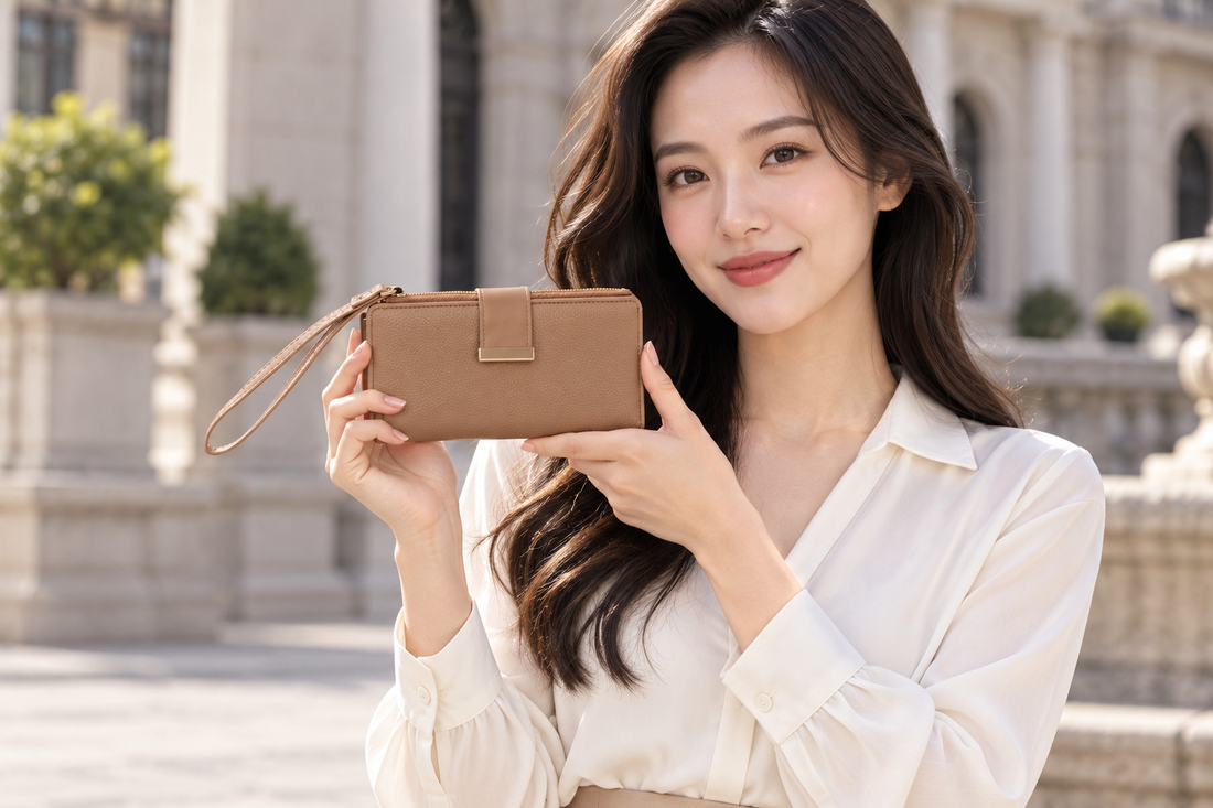 Wallet W2437 model lifestyle photograph