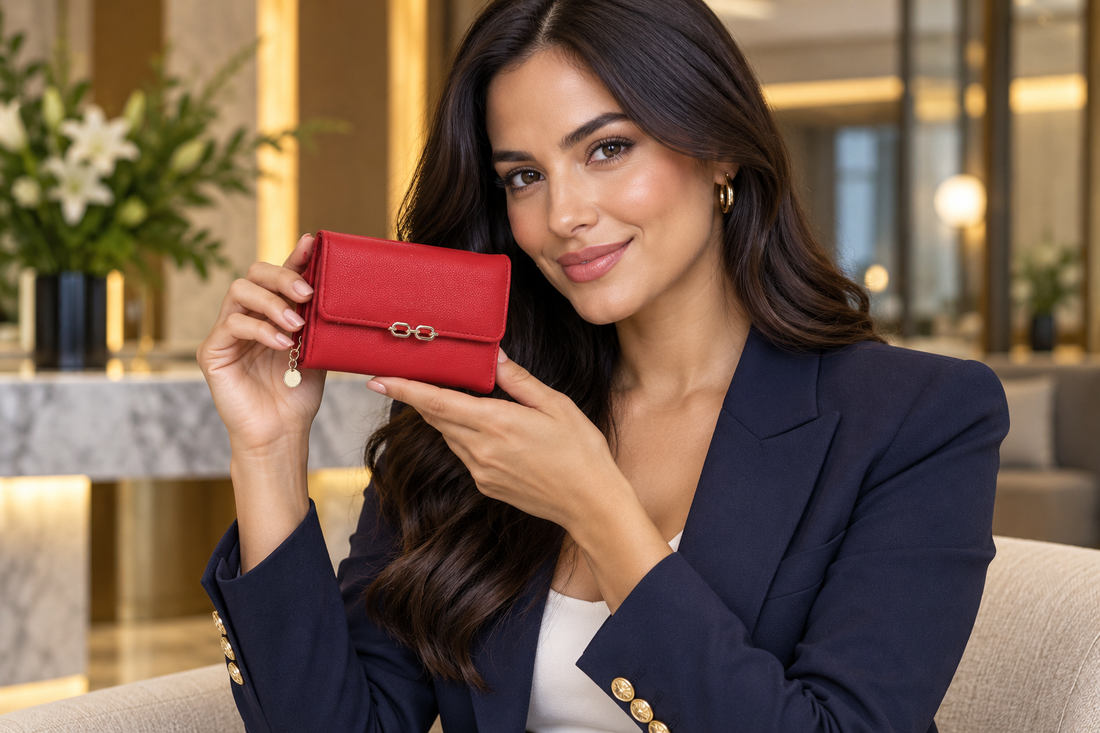 Wallet W2441 model lifestyle photograph